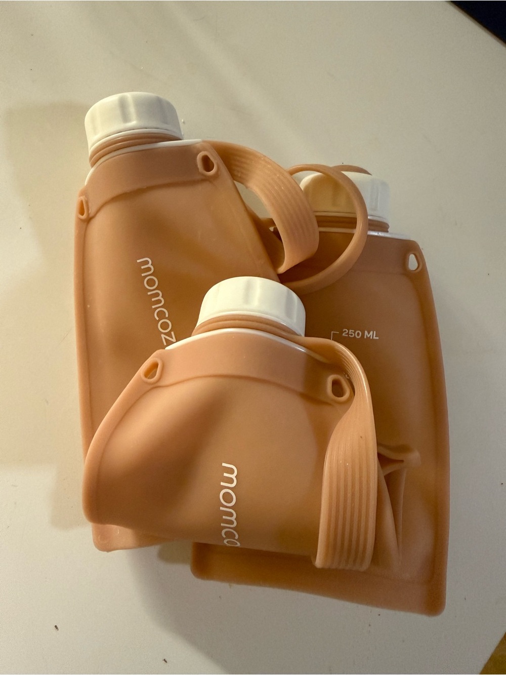 Momcozy Silicone Baby Feeding Bottles - Peach